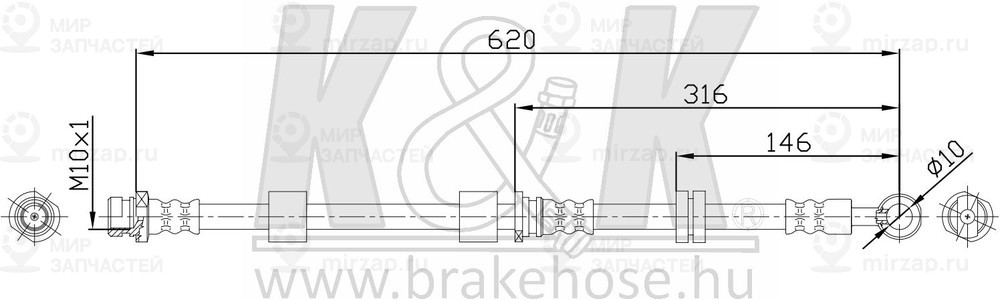 Запчасть K&K FT0745