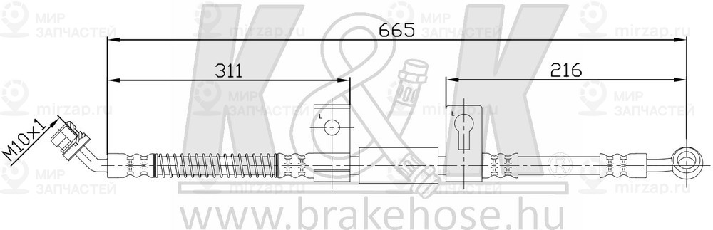 Запчасть K&K FT0827