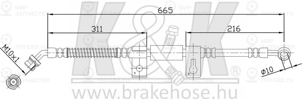 Запчасть K&K FT0828