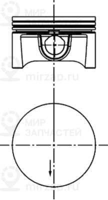 Поршень KOLBENSCHMIDT 40388610