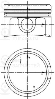 Поршень KOLBENSCHMIDT 40434620