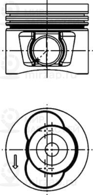 Поршень KOLBENSCHMIDT 40715600