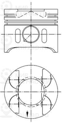 Запчасть KOLBENSCHMIDT 41014620