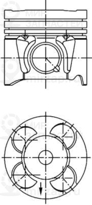 Поршень KOLBENSCHMIDT 41287600