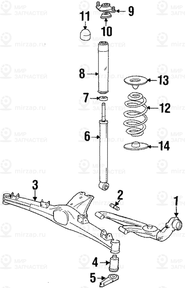 балка заднего моста
 BMW 33311135456