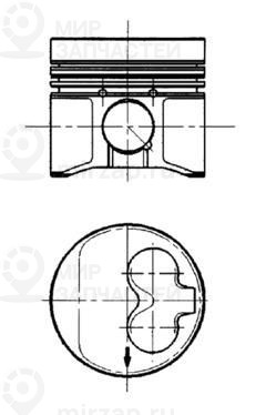Поршень KOLBENSCHMIDT 91429630