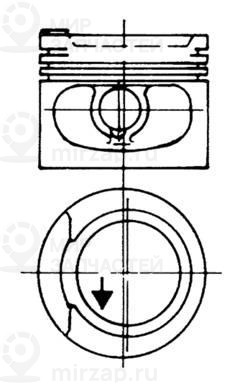 Поршень KOLBENSCHMIDT 93928630