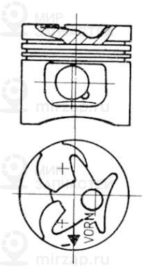 Поршень KOLBENSCHMIDT 94330610