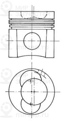 Поршень KOLBENSCHMIDT 94412600