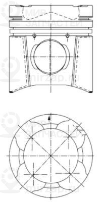 Поршень KOLBENSCHMIDT 94846600