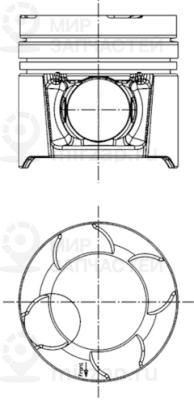 Поршень KOLBENSCHMIDT 97458600