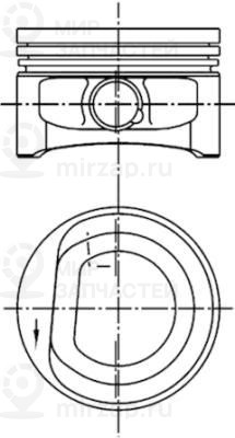 Поршень KOLBENSCHMIDT 99452620