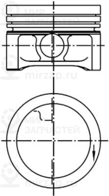 Поршень KOLBENSCHMIDT 99455600