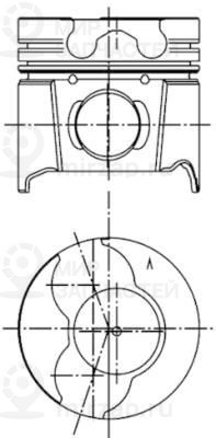 Поршень KOLBENSCHMIDT 99561620