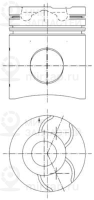Поршень KOLBENSCHMIDT 99750600