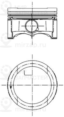 Поршень KOLBENSCHMIDT 99792620