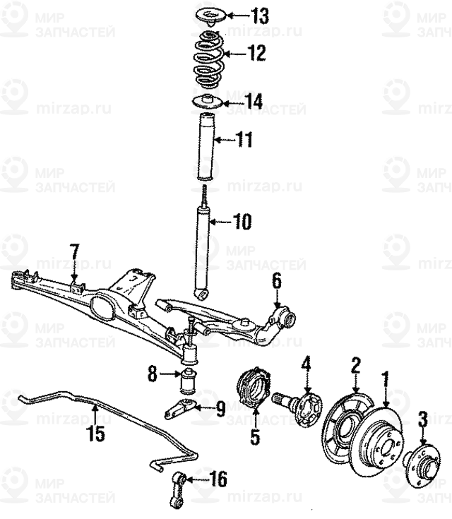 Реактивная тяга Л
 BMW 33321128481