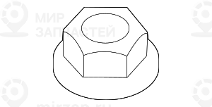 Гайка с буртиком самоконтрящаяся M12X1,5-10 ZNS3
BMW 33326760374