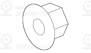 Гайка с буртиком шестигранная M14X1,5-10 ZNS3
BMW 33326794873
