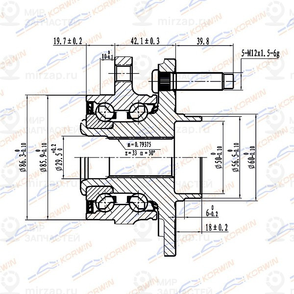 Запчасть KORWIN KWAH0014