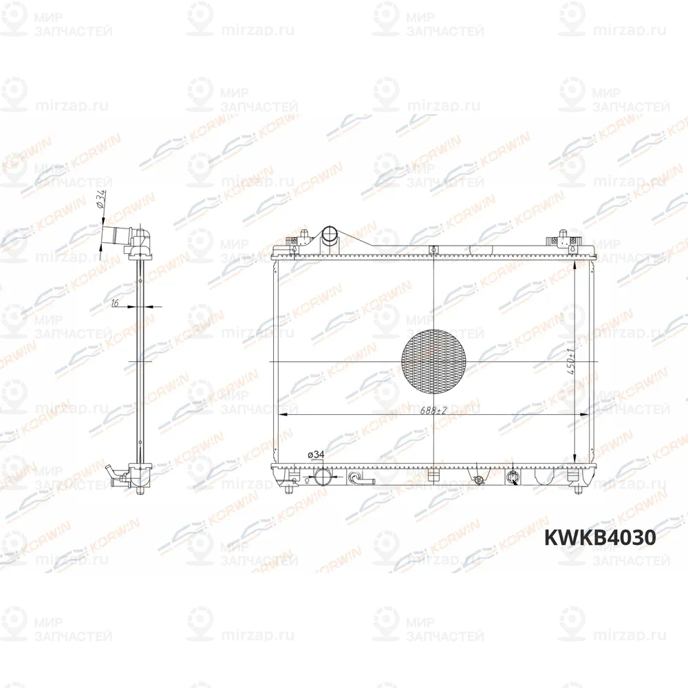 Запчасть KORWIN KWKB4030