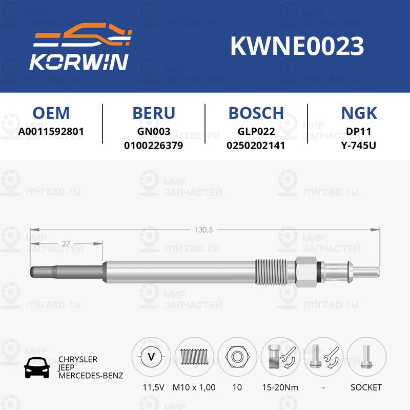 Запчасть KORWIN KWNE0023