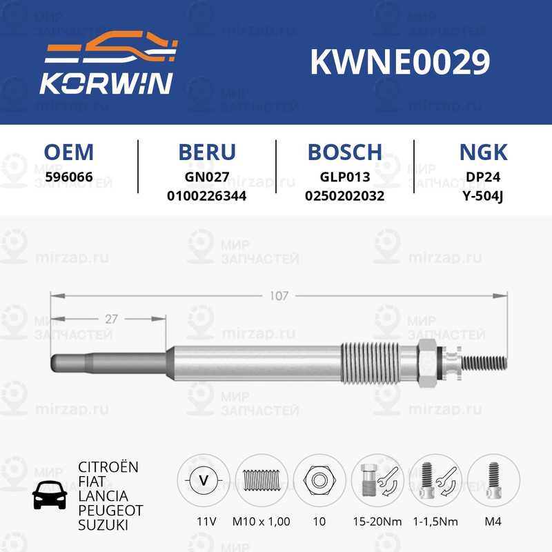 Запчасть KORWIN KWNE0029