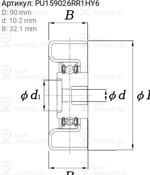 Запчасть KOYO PU159026RR1HY6