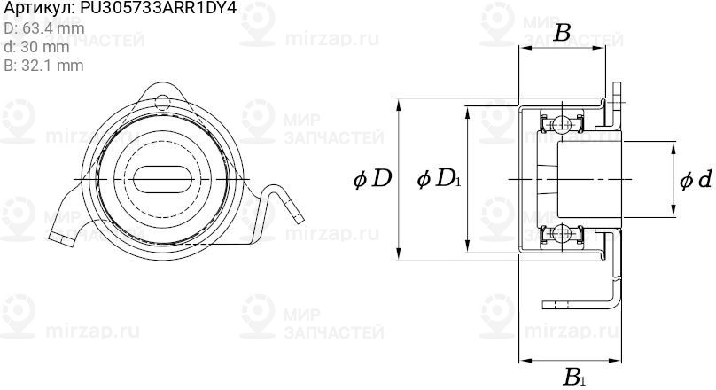 Запчасть KOYO PU305733ARR1DY4