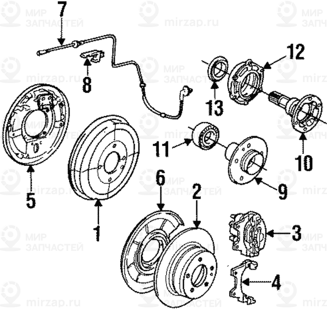 выходной фланец
 BMW 33411131121