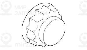 Гайка с буртиком M24X1,5
 BMW 33411132565