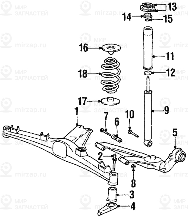 Амортизатор Зд
 BMW 33521091629