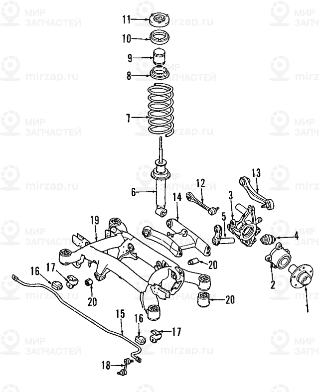 стабилизатор задний D=16MM
 BMW 33557906822