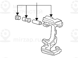 Направляющая тормозных колодок
 BMW 34106758104