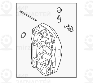 Корпус Суппорта Тормозного Механизма Л
 BMW 34108074303