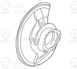 Защитный кожух Л
 BMW 34111161765