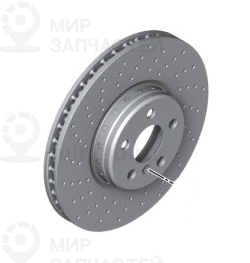 Тормозной диск вентилир. с отверстиями П 400X36
 BMW 34112284102