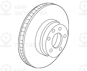Тормозной диск вентилируемый
 BMW 34116756847
