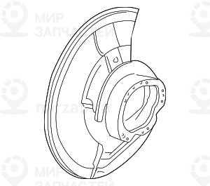 Защитный кожух Л
 BMW 34116756901