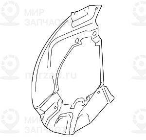 Защитный кожух Л
 BMW 34116767647
