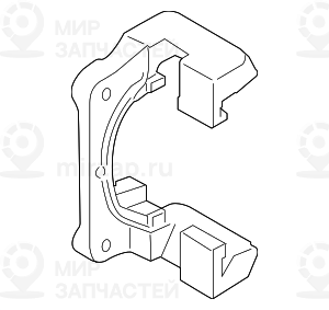 Направляющая колодок П
 BMW 34116778400