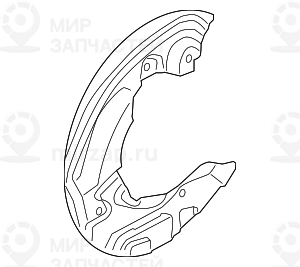 Защитный кожух П
 BMW 34116787320