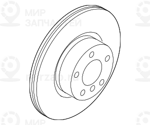Bremsscheibe Belьftet Rechts
 BMW 34116871800