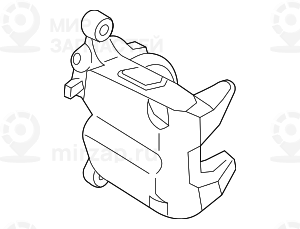 Bremssattelgehдuse Schwarz Rechts
 BMW 34116872570