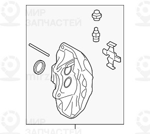 Корпус суппорта тормозного механизма л
 BMW 34117847241