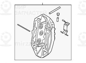 Bremssattelgehause Links
 BMW 34118089937