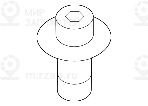 Болт с шестигр.гол. самоконтрящийся M6X14-Z1-8.8-MK
 BMW 34206772121