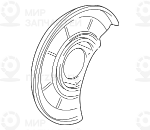 Защитный кожух Л
 BMW 34211162775