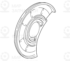 Защитный кожух Л
 BMW 34211166107