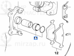 Уплотнительный комплект суппорта
 BMW 34211166238
